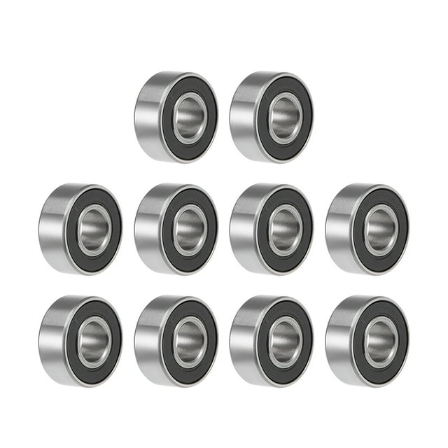Unique Bargains Roulements à Billes à Rainure Profon 1604-2RS Z2 3/8 x 7/8 x 11/32 Pouces Double Scellé en Acier Chromé 10pcs