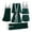 Emerald, variant on 5Pcs Sexy Women Pajamas Sets Ladies Satin Lace Trousers Shorts Nightdress Robe Pajamas Lingerie
