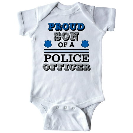 

Inktastic Proud Son of a Police Officer Gift Baby Boy Bodysuit