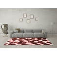 thumbnail image 3 of Ahgly Company Machine Washable Indoor Rectangle Abstract Red Modern Area Rugs, 7' x 10', 3 of 4