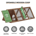 Gaildon Rabbit Hutch Outdoor Chicken Coop Wooden AFrame Triangle Quail