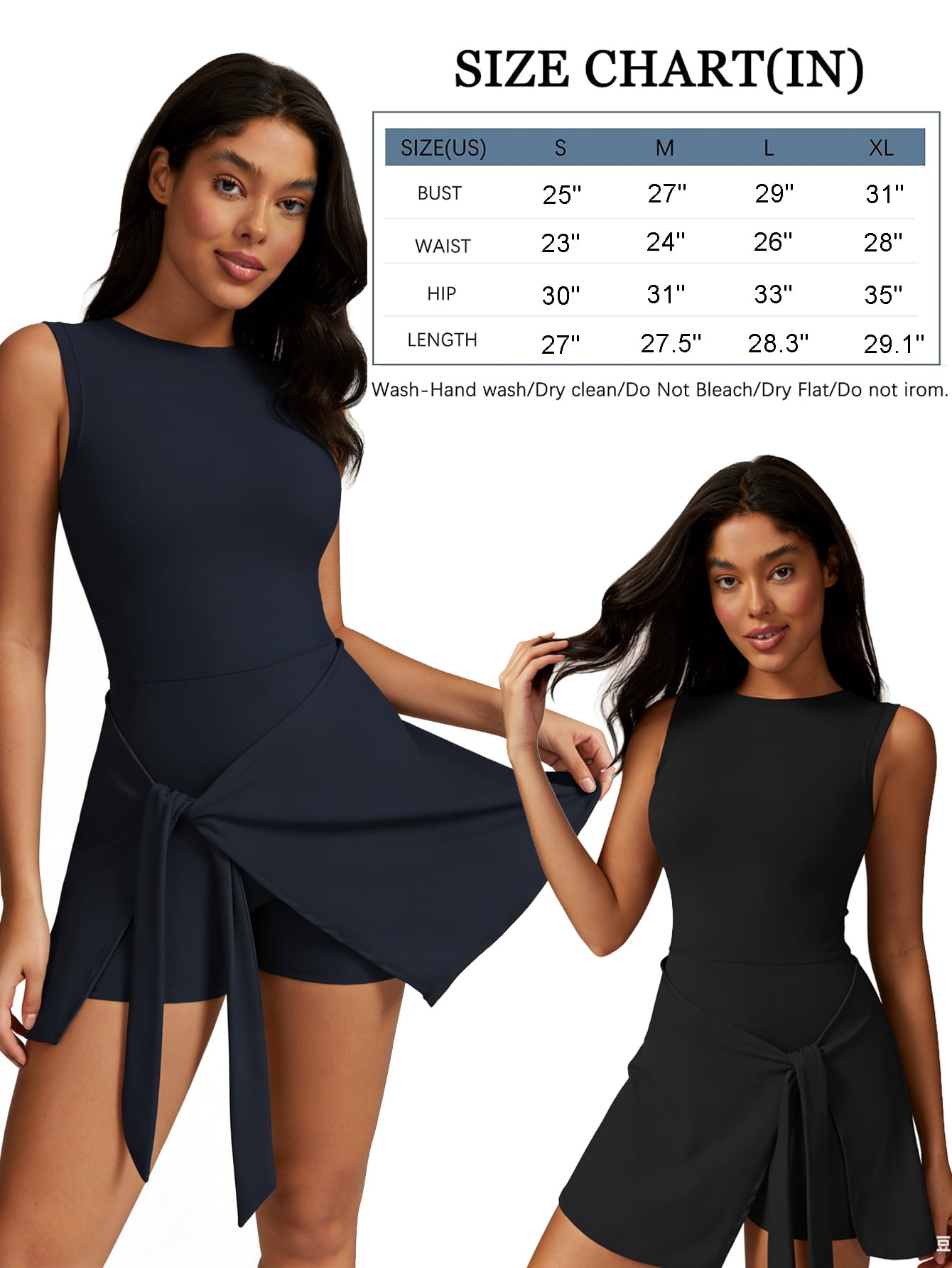 KEFIRLILY Women's Tennis Dress with Built-in Bra & Shorts, 2-in-1 Athletic Workout Dress for Golf Pickleball