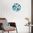 thumbnail image 2 of 12 Inch Wall Clock Battery Operated Silent Clock Decorative for Office, Kitchen, Outdoor, Living Room，Beautiful Leaves Charming, 2 of 4