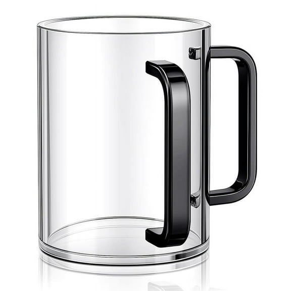 Hand Washing Cup with Dual Handles Acrylic Washing Cup for Netilat YadayimNegel Vasser Wash Cup Handles for Jewish Black