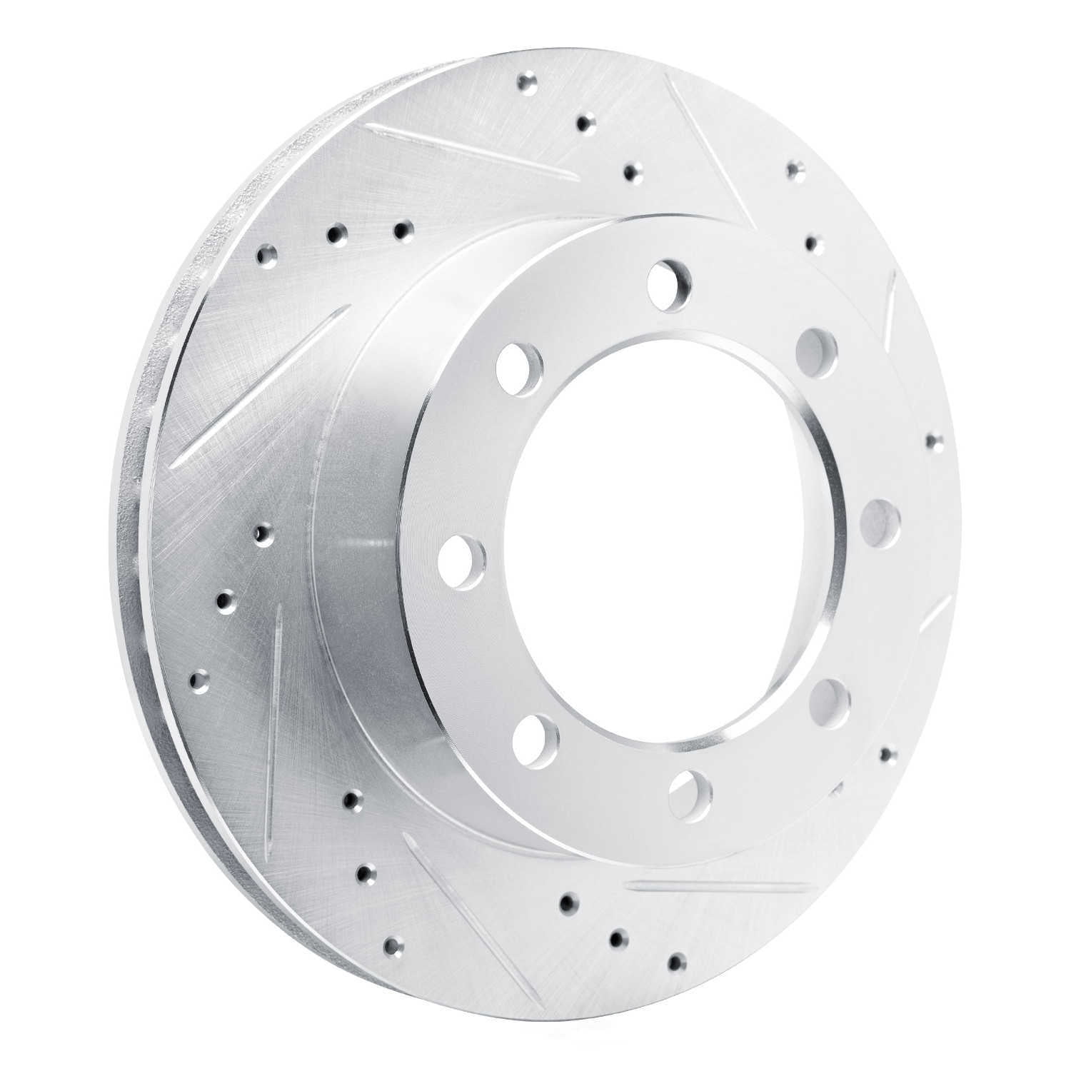 Dynamic Friction Company 631-40047R DFC Brake Rotor - Drilled And Slotted - Silver