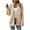 Beige, variant on Kaemgyyd Cardigan Sweaters for Women Soft Comfy Long Sleeve Button down Coat Deep V Neck Knit Trendy Outwear