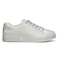 thumbnail image 4 of LUCKY STEP Rhinestone Fashion Glitter Sneakers Shiny Platform Shoes,Silver Rhinestone,Womens, 4 of 6