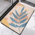 thumbnail image 4 of Elegant & Washable 20x32 inch Pink Boho Bath Mat - Non-Slip Bathroom Rugs with Abstract Plant Art Design!, 4 of 5