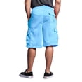 thumbnail image 3 of G-Style USA Men's Solid Fleece Cargo Shorts DFP1 - SKY BLUE - 5X-Large, 3 of 5