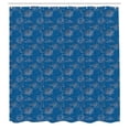 thumbnail image 3 of Ambesonne Magic Moon Shower Curtain, Monochrome Celestial Sun, 69"Wx70"L, Sea Blue and Warm Taupe, 3 of 5