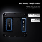 CHUWI LarkBox X Mini PC,256GB SSD 8GB RMA,Intel i3-1220P (10C/12T, up to 4.4GHz),Windows 11 Mini Gaming/Bussiness Desktop Computers,WIFI 6,Hybrid–Cooling System
