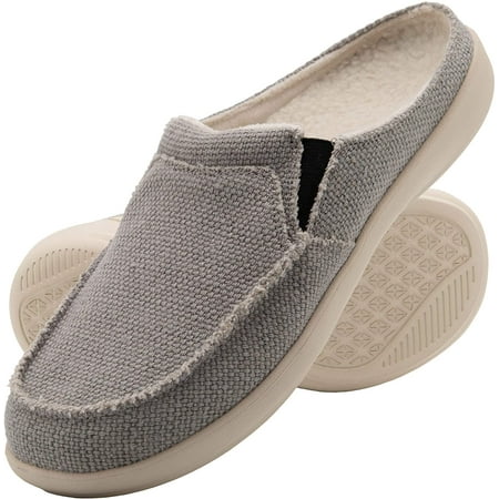 mens wide slippers with arch support