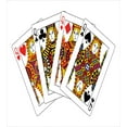 thumbnail image 3 of Queen Duvet Cover Set, Queens Poker Set Faces Hearts and Spades Gambling Theme Playing Cards, Decorative 3 Piece Bedding Set with 2 Pillow Shams, Queen Size, Black Red Yellow, by Ambesonne, 3 of 3