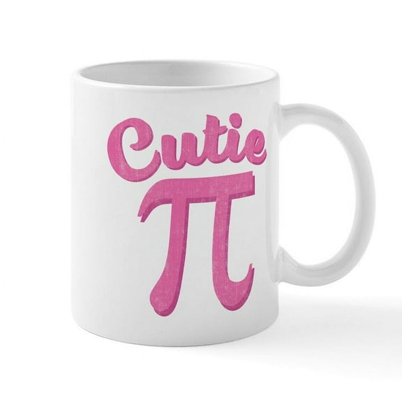 CafePress - Cutie Pi Mug - 11 oz Ceramic Mug - Novelty Coffee Tea Cup