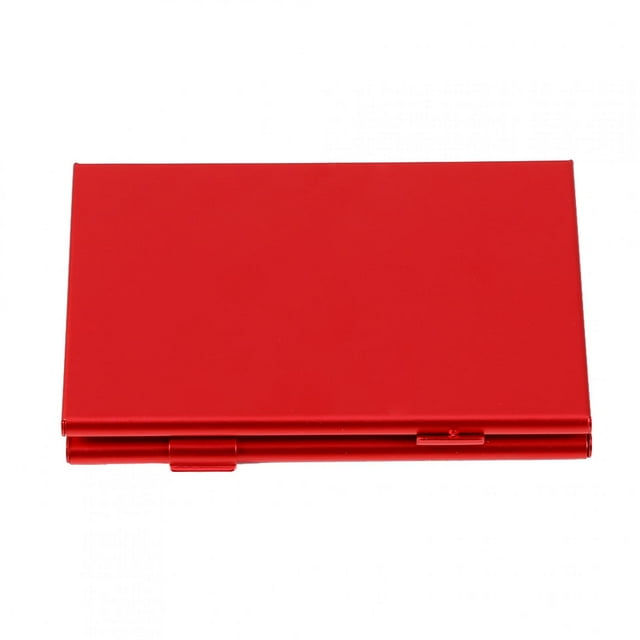 12 Slots Aluminum Storage Box Case For Card TF Card Memory Card Holder Durable Lightweight Portable Organizer For Photographers Videographers Black Silver Red