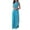 Blue, variant on Jumpsuit for Women Dressy Oversized V Neck Collar Sleeveless One Piece Belted Peplum Long Solid Lounge Wear