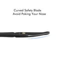 LIVINGO Nose Hair Scissors Curved Safety Rounded Tip Stainless Steel