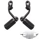 thumbnail image 1 of FOVPLUE Estriberas de carretera de 1,25 pulgadas, clavijas de carretera ajustables en ángulo largo con soportes para Harley Touring Street Glide Electra Glide Road King Softail CVO Dyna Trike VRSC Spo, 1 of 1