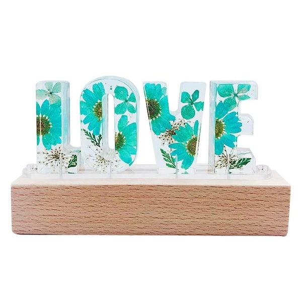 Lámpara de Flores Secas LED Luz de Noche para Decoración Día de San Valentín - Verde Sunnimix Luz de noche de amor