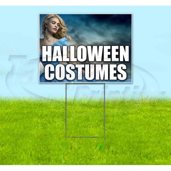 Halloween Costumes V3 Princess (18" x 24") Yard Sign, Includes Metal Step Stake
