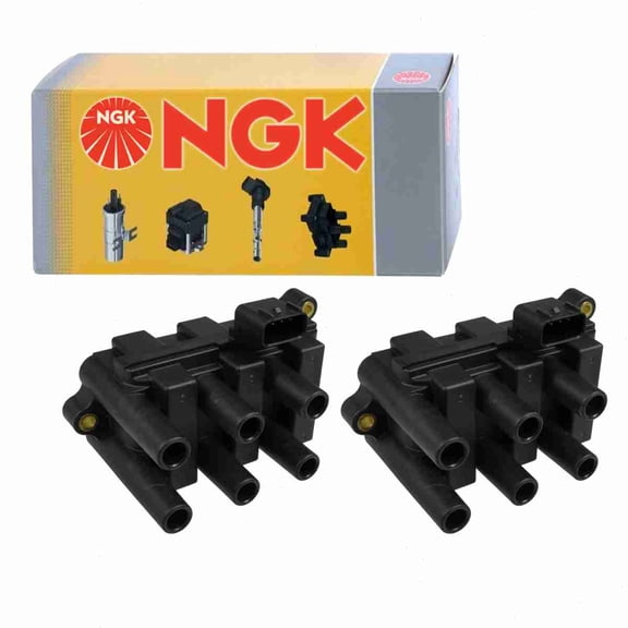 2 pc NGK 49001 Ignition Coils for 1415099 178-8366 1F21-18-100 1F21-18-100A 1F21-18-100B 1F21-19-100A 1F2U-12029-AC 1F2Z-12029-AA 1F2Z-12029-AC 2505-98348 36-1189 5F2Z-12029-AD 5F2Z-12029-ADFC
