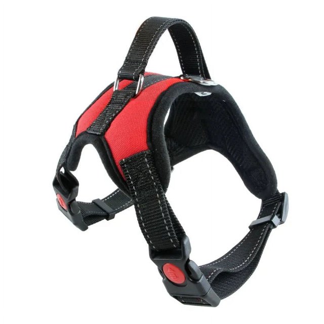Nylon Heavy Duty Dog Pet Harness Collar Adjustable Padded Extra Large Medium Small Dog Harnesses Vest Husky Big Dogs Products ShopWise Round