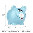 thumbnail image 4 of Hucha de cerdito sonriente Tomfeel, caja de dinero de cerámica, cerdo de dibujos animados, muebles p Tomshoo Hucha, 4 of 7