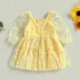 thumbnail image 6 of Douhoow Baby Girl Daisy Dress 6 12 18 24 Months 3 Years Elegant Long Sleeves Mesh Tulle Loose Dress, 6 of 9