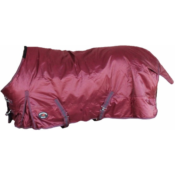 84"  840D Horse Turnout Waterproof Medium-Weight Winter Blanket Burgundy 59EE01