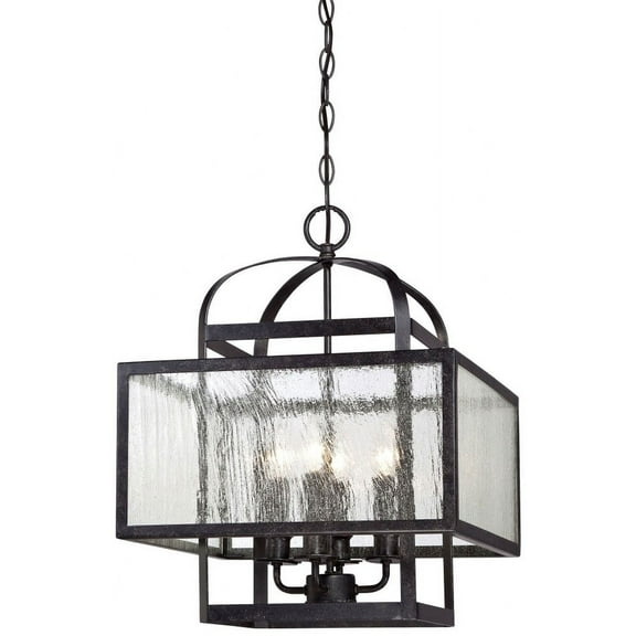 Mini Chandelier 4 Light Aged Charcoal In Transitional Style 19.5 Inches Tall By 15.5 Inches Wide -Traditional Installation Minka Lavery 4875-283