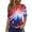 Light Blue #62, variant on Evdexr Women's Independence Day T Shirts 1776 2026 Henley Shirts Patriotic Short Sleeve Stars and Stripes Tops 4th Of July Graphic Casual Shirt Multicolor 2XL