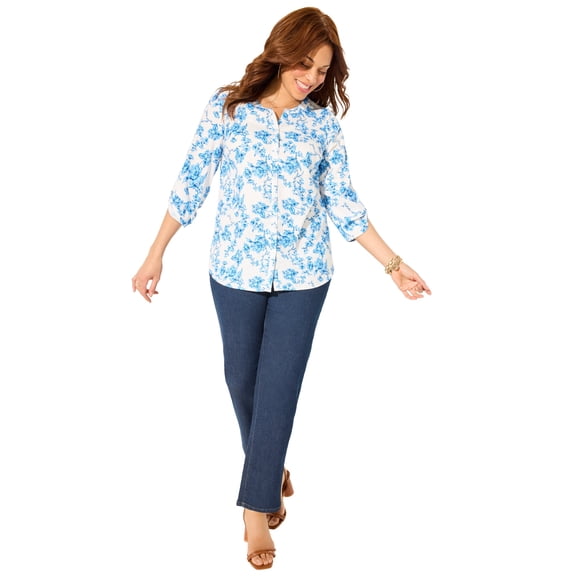 Catherines Women's Plus Size Breezeway Georgette Blouse