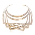 thumbnail image 2 of Gargantilla de aleación, Collar corto llamativo Simple, Collar tipo gargantilla, babero, joyería de disfraz a la moda, regalo, 2 of 4