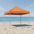 thumbnail image 4 of Ilios Innova | Toldo Plegable Naranja 3x3 Carpa para Exteriores Resistente al Clima, Impermeable, Estructura de Hierro y Tela Oxford 600D., 4 of 9