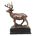 thumbnail image 3 of Statue Rustique en Résine Patinée Bronze avec Base de Trophée, 3 of 5