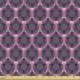 thumbnail image 2 of Abstract Fabric by the Yard, Retro Raindrops Illustration Shadows Intertwined Elements Composition, Decorative Upholstery Fabric for Sofas and Home Accents, Pink and Dark Magenta by Ambesonne, 2 of 5
