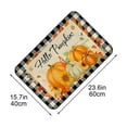 thumbnail image 3 of Btomtd 24"x16" Halloween Themed Kitchen Floor Mat, Thanksgiving Absorbent Oil and Dirt Doormat, Fall Decor Thickened Non Slip Carpet Area Rug for Household, S, 3 of 5