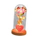 thumbnail image 5 of Rosa preservada para siempre en cristal con decoración de corazón ligero, funciona con pilas, regalo de San Valentín para mamá, hija, abuela , Rosa Rosa rosada, 5 of 8