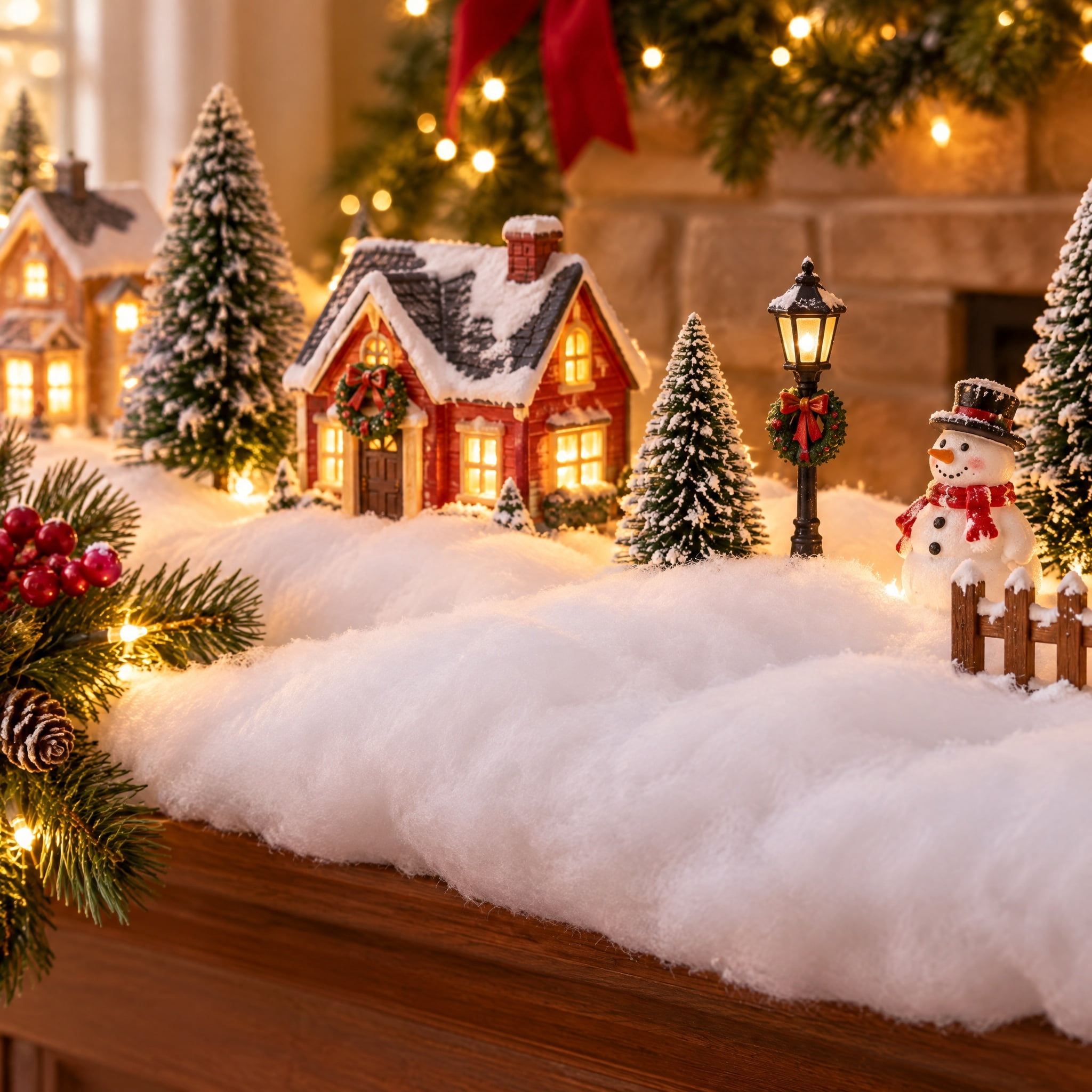 Polyester Snow Blanket Christmas Decoration, White, 15" x 13', by Holiday Time