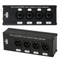 thumbnail image 1 of 1Pair 4-Channel 3-Pin XLR or 6.3Mm Audio and over Network Cable Extender,DMX512 Network Signal Extender Male+ Female, 1 of 8
