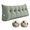 Aqua, variant on Triangular Headboard Pillow Twin XL, Corduroy Bed Rest Reading Pillow with Side Pocket, Back Support Wedge Pillow for Bed, Sofa & Dorm (Soft Support Cushion)