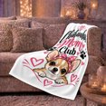 thumbnail image 6 of Chihuahua person Club Illustration, Playful Pet Portrait Pattern, Warm Flannel Blanket for Living Room and Bedroom with Detailed Artwork, Dog Moms Christmas Gift, Pet Lover Home Decor, 6 of 9