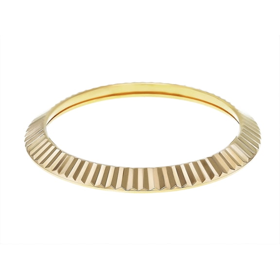 FLUTED  BEZEL FOR 41MM ROLEX DATEJUST II 116300, 116333, 116334   GASKET GOLD