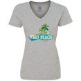 thumbnail image 3 of Inktastic Vero Beach Florida Vacation Women's V-Neck T-Shirt, 3 of 5