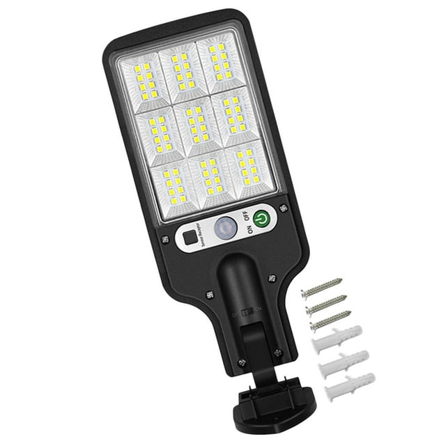 Lámpara de inducción de movimiento, farola solar, decorativa con lámpara de pared de tornillo, luz solar para patio, césped exterior Estilo B