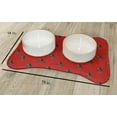 thumbnail image 2 of Simply Daisy Crazy Christmas Bone Shape Pet Feeding Mat for Dogs, 2 of 3