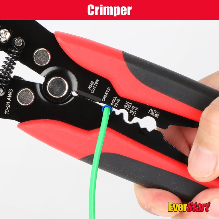 EverStart 8-Inch Self-Adjusting Wire Stripper, 10-24 AWG photo 8