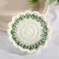 thumbnail image 3 of 1/5Pcs Dream Lifestyle Cup Mats, Cute Flower Shaped Cup Mats with Lace for Drinks , Handmade Crochet Placemat Coasters for Daily Use Party Family Gathering and Holidays, Home Decoration, 3 of 8