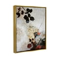 thumbnail image 3 of Varied Modern Floral Silhouettes Abstract Graphic Art Metallic Gold Framed Art Print Wall Art, 3 of 6