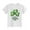 White, variant on St Patricks Day Shirt Kids Funny Clover Print Short Sleeve T-Shirt Girls Tops for Girls 4-5 Years